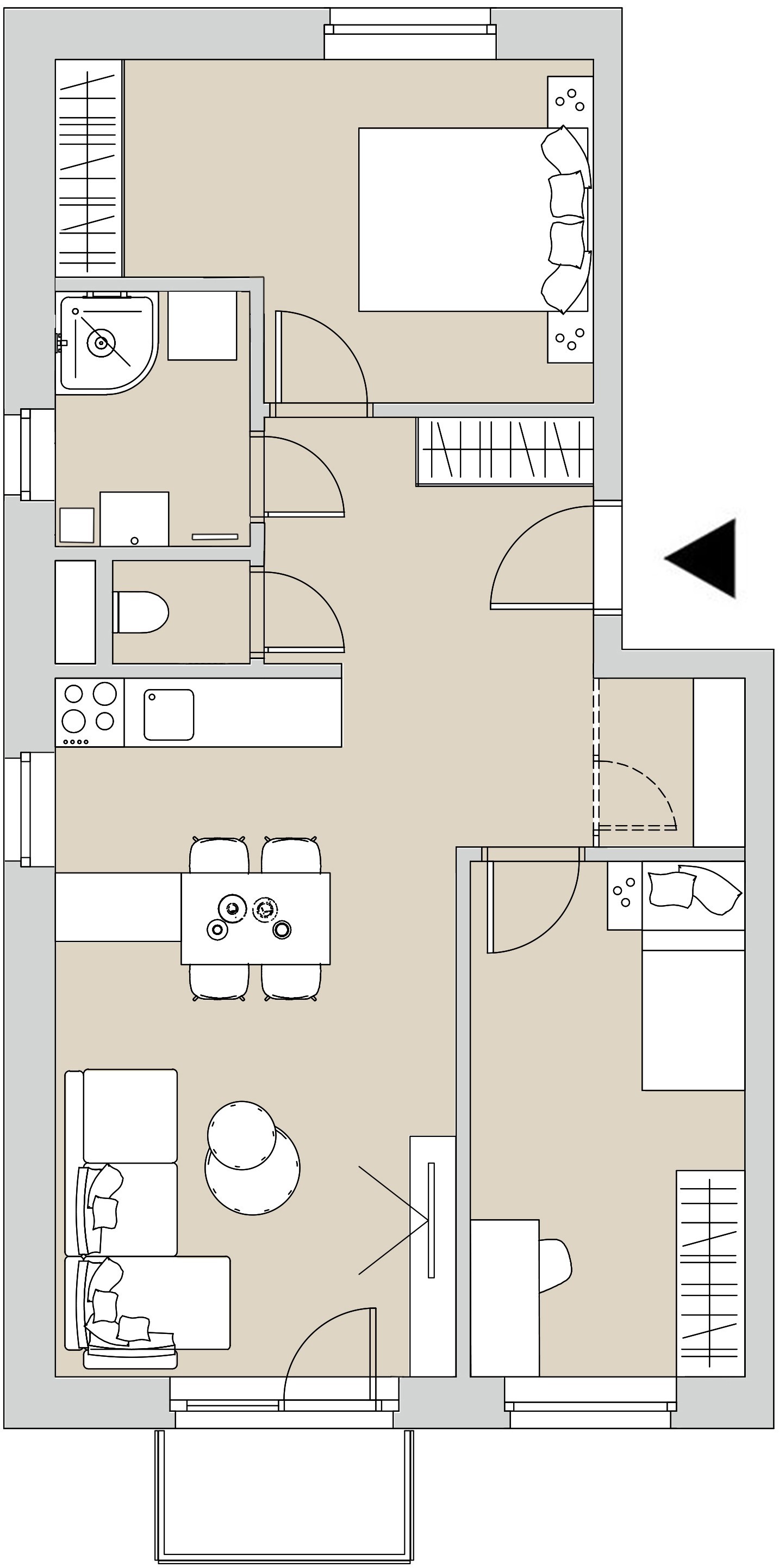 Pôdory bytu - 301 - varianta 3 - izbový
