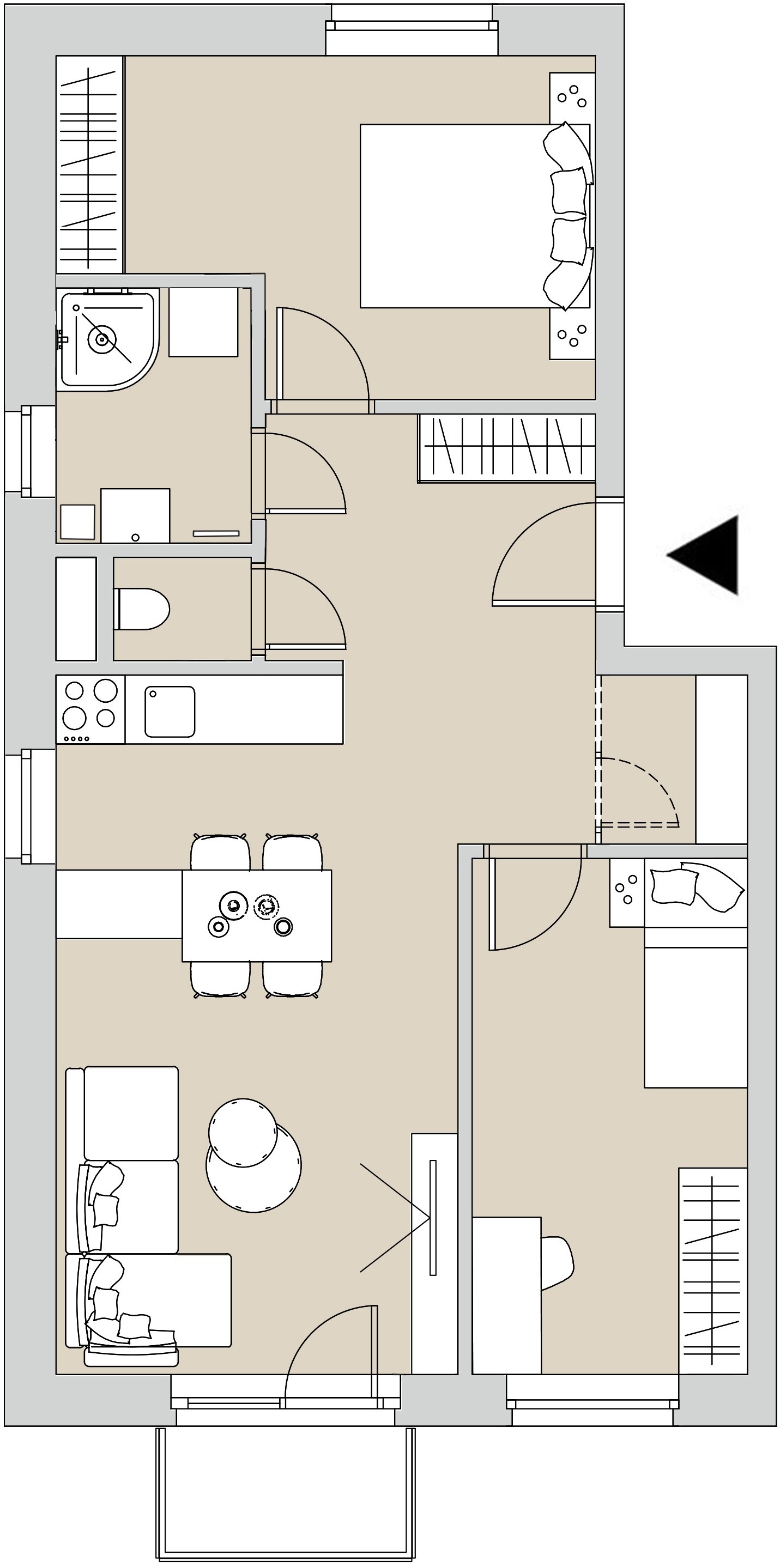 Pôdory bytu - 201 - varianta 3 - izbový